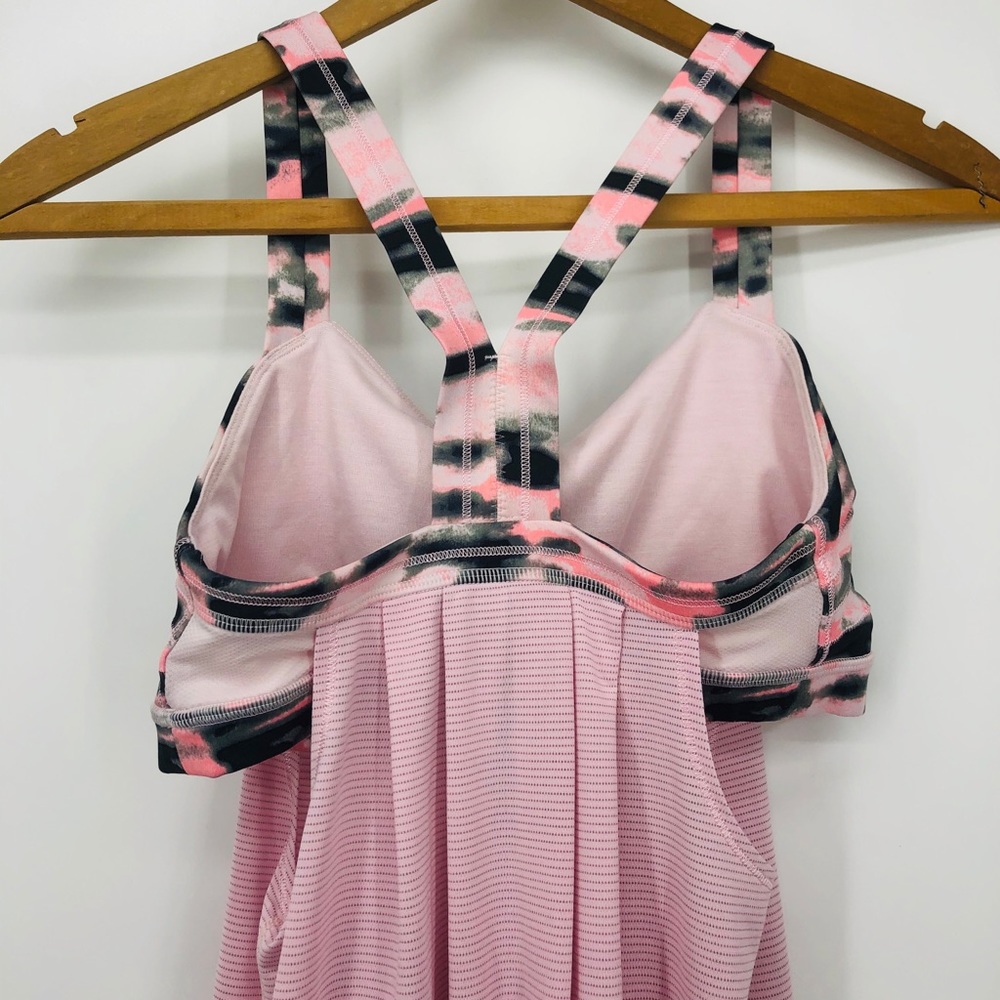 ✨Lululemon RestLess Pink Camo Sports Bra Top Sleeveless  6 Barbiecore Ballet - Picture 16 of 16